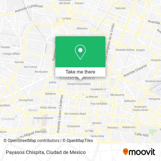 Payasos Chispita map