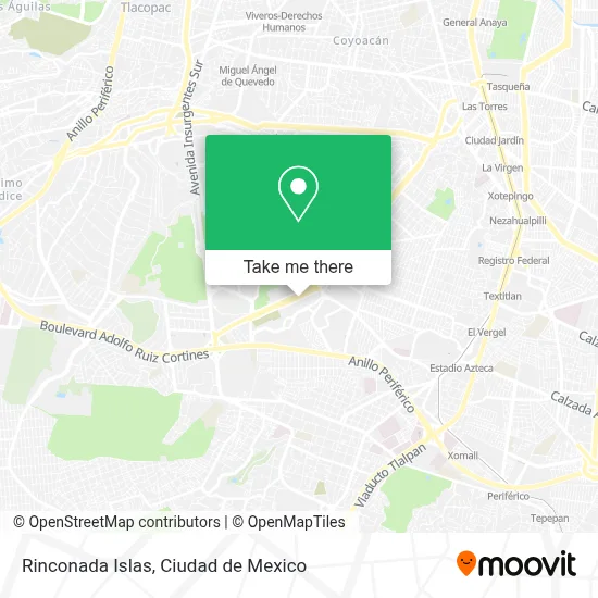 Rinconada Islas map