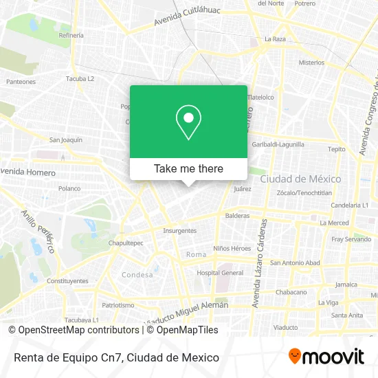 Renta de Equipo Cn7 map