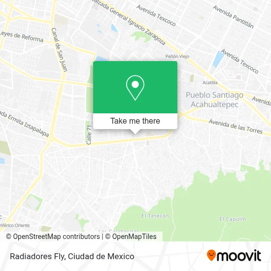 Radiadores Fly map