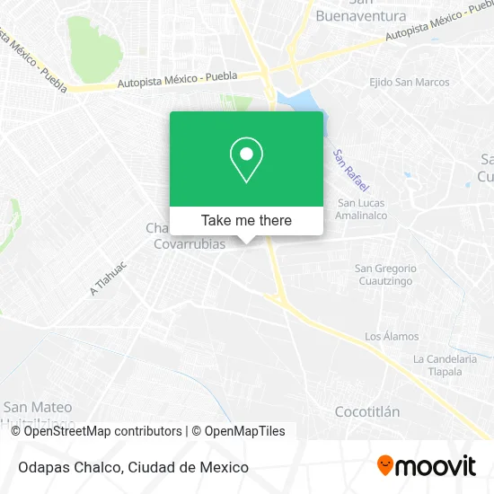Odapas Chalco map