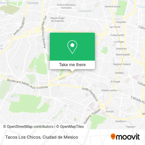 Tacos Los Chicos map