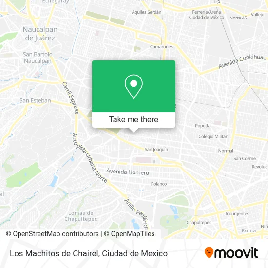 Los Machitos de Chairel map