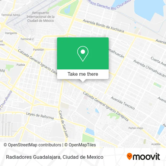 Radiadores Guadalajara map