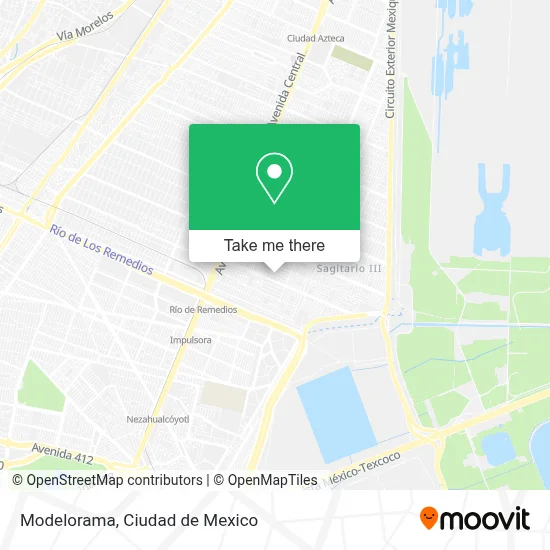 Modelorama map