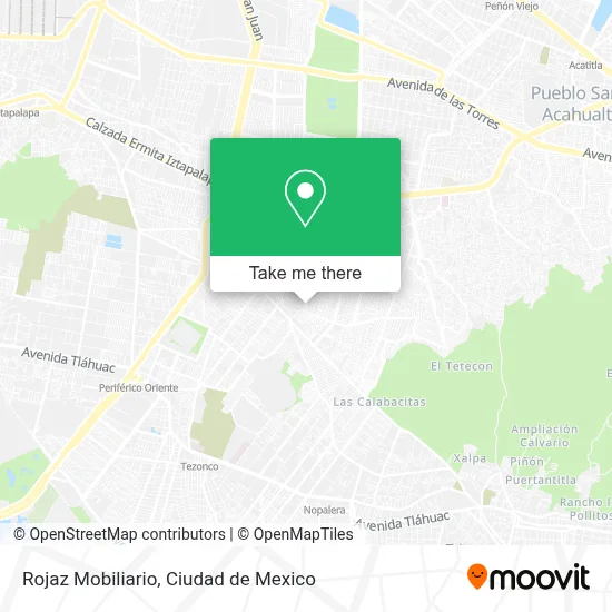 Rojaz Mobiliario map