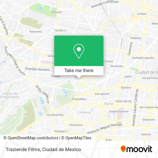 Traziende Films map