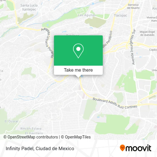 Infinity Padel map