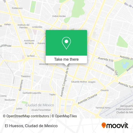 El Huesos map