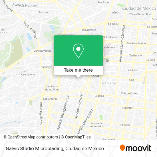 Galvic Studio Microblading map