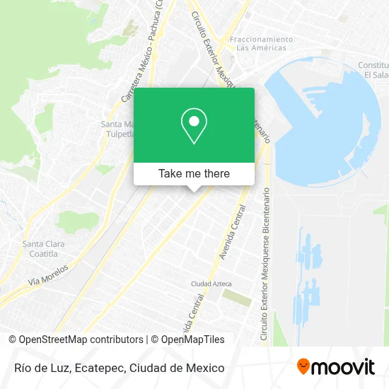 Río de Luz, Ecatepec map