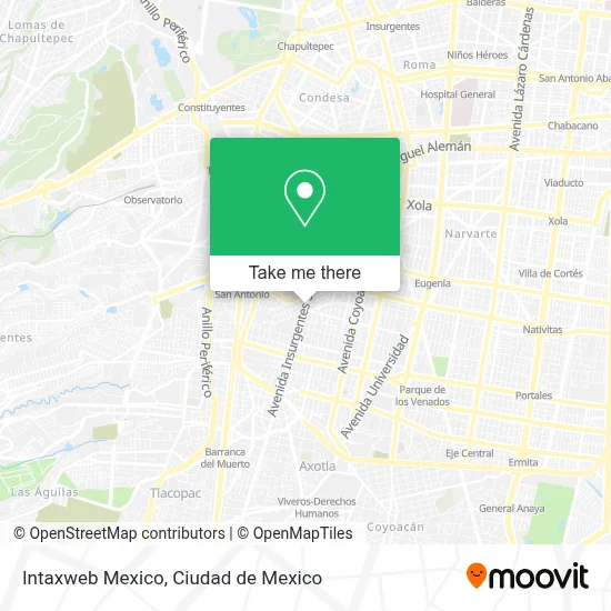 Intaxweb Mexico map