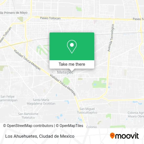 Los Ahuehuetes map