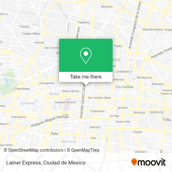 Lainer Express map