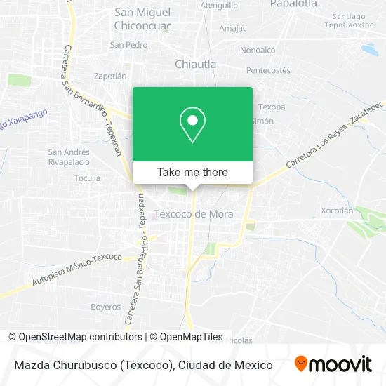 Mazda Churubusco (Texcoco) map