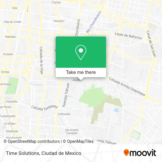 Time Solutions map