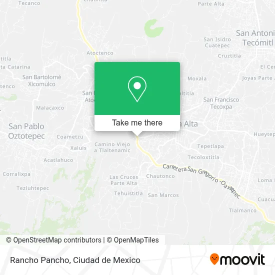 Rancho Pancho map