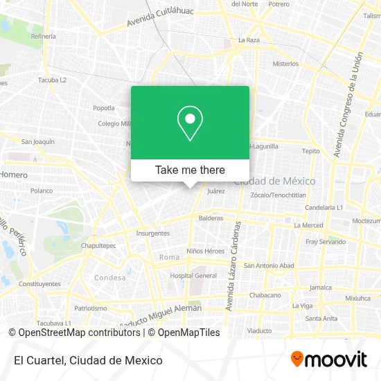 El Cuartel map