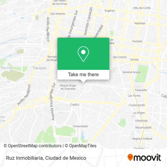 Ruz Inmobiliaria map