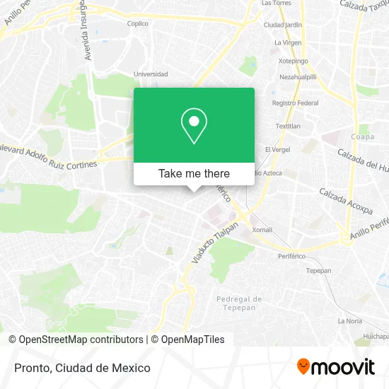 Pronto map