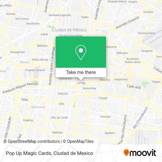 Pop Up Magic Cards map