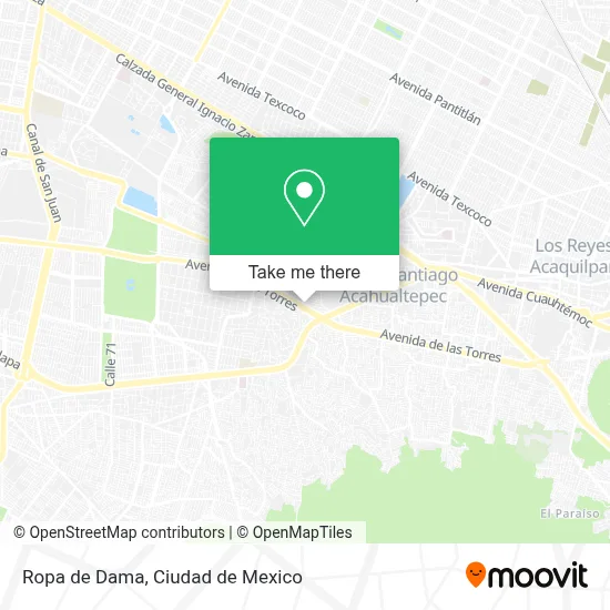 Ropa de Dama map
