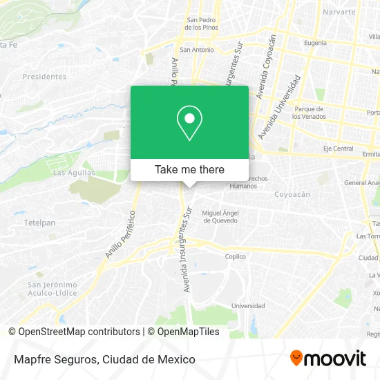 Mapfre Seguros map