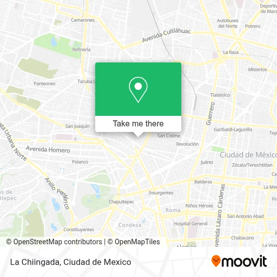 La Chiingada map