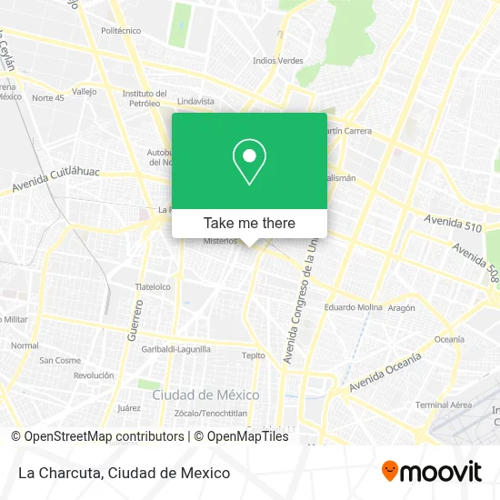 La Charcuta map