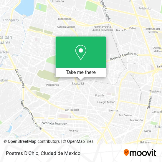 Postres D'Chio map