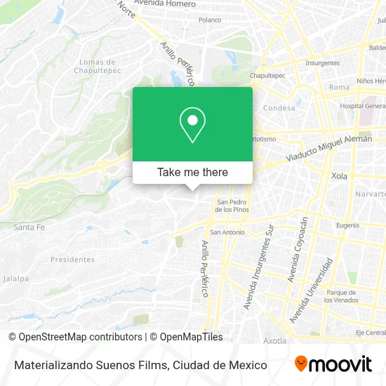 Materializando Suenos Films map