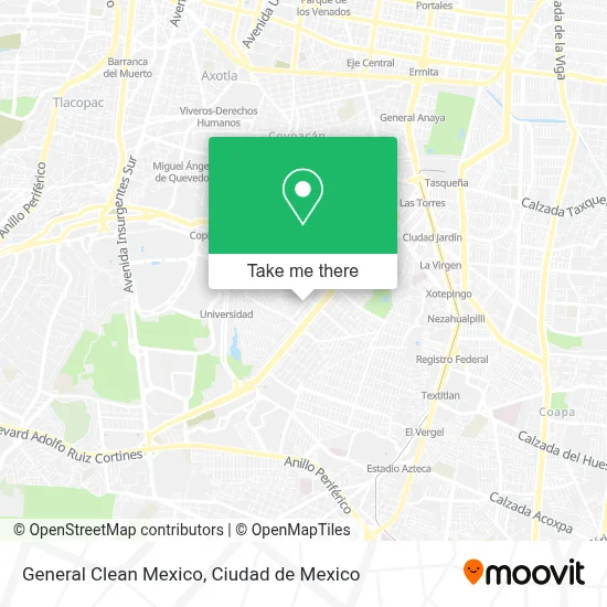 General Clean Mexico map