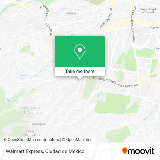 Walmart Express map