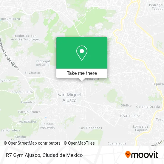 R7 Gym Ajusco map