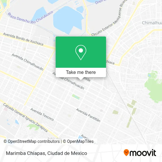 Marimba Chiapas map