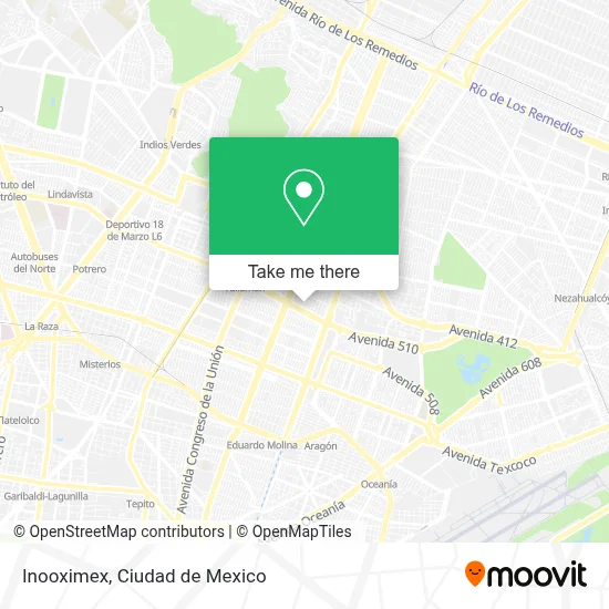 Inooximex map