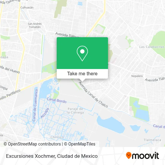 Excursiones Xochmer map