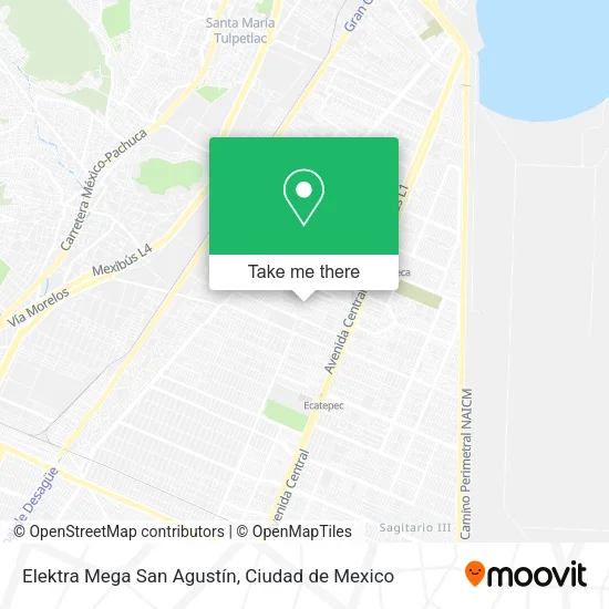 Elektra Mega San Agustín map