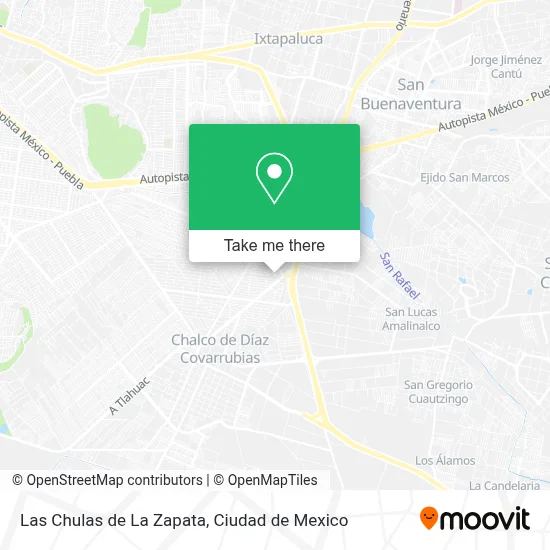 Las Chulas de La Zapata map