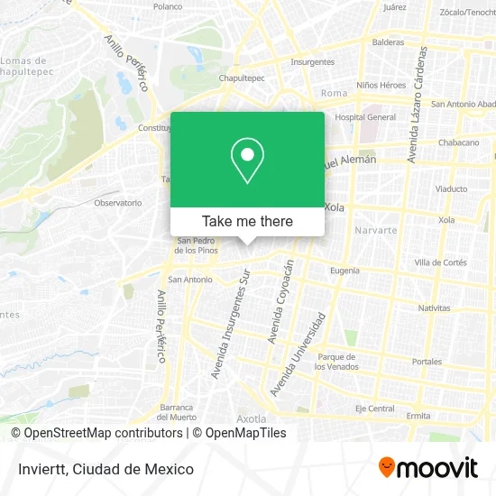 Inviertt map