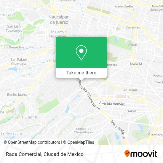 Rada Comercial map