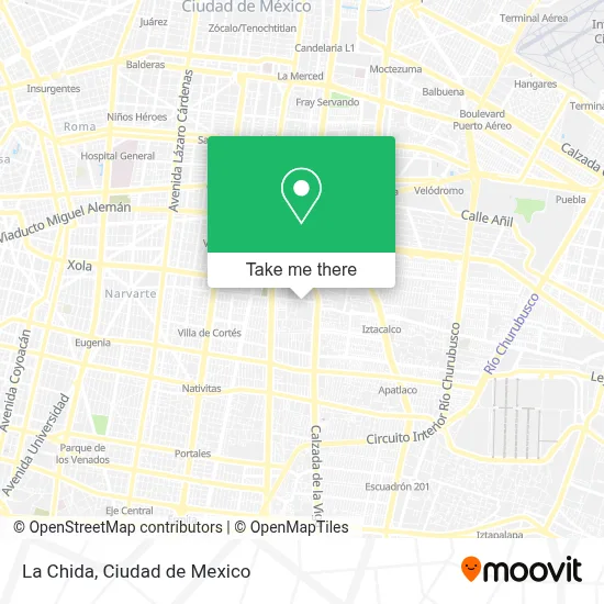 La Chida map