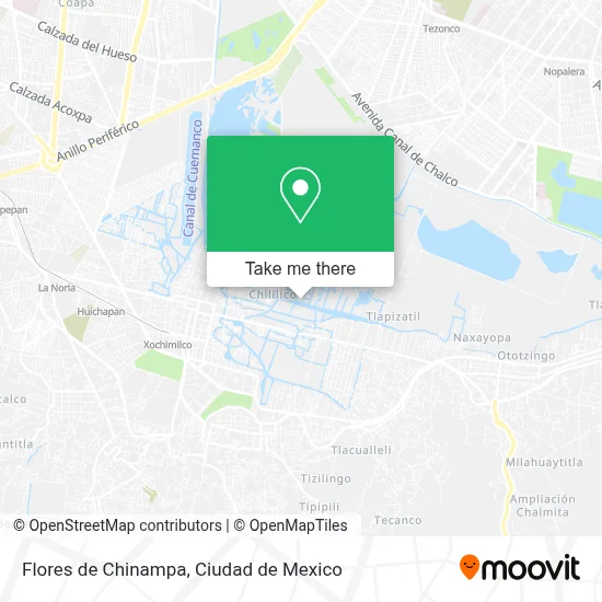 Flores de Chinampa map