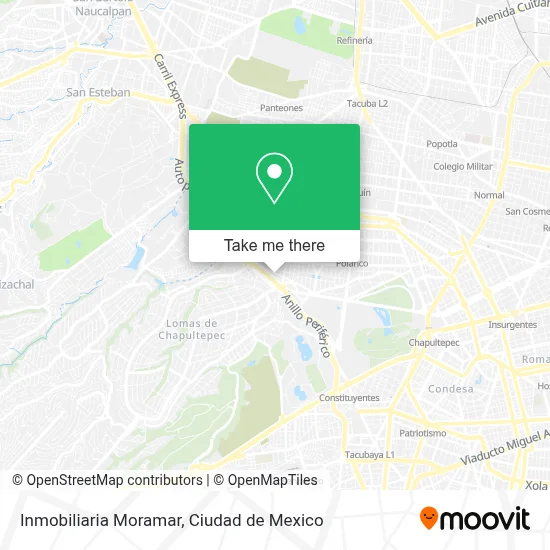Inmobiliaria Moramar map