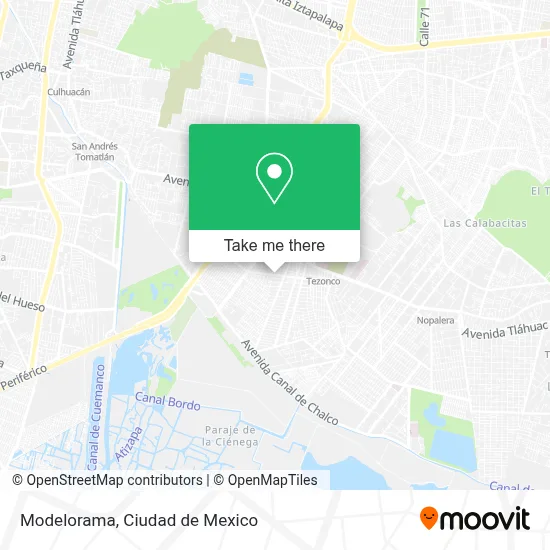 Modelorama map