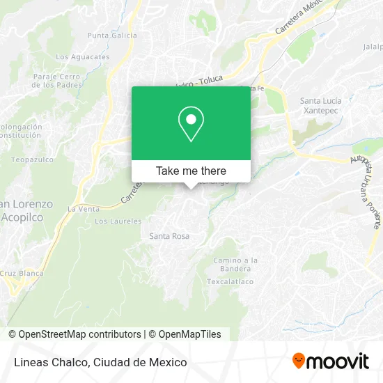 Lineas Chalco map