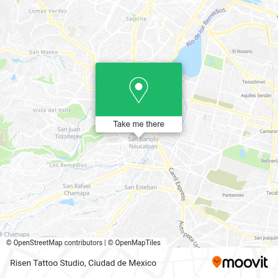 Risen Tattoo Studio map