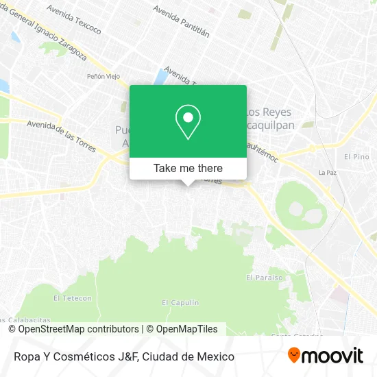 Ropa Y Cosméticos J&F map