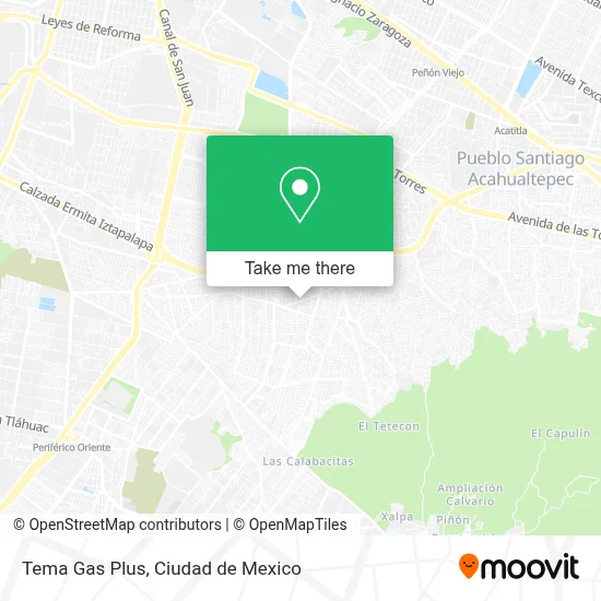 Tema Gas Plus map