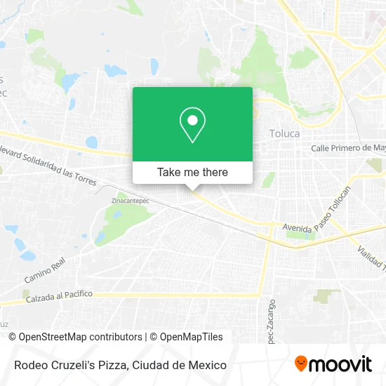 Rodeo Cruzeli's Pizza map